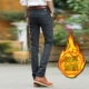 Mùa thu và mùa đông mới mỏng nam cộng với quần nhung thường nam dày xu hướng chân váy kinh doanh quần nam