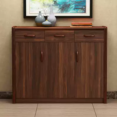 Chinese-style entrance cabinet Multifunctional new Chinese-style large-capacity foyer shoe cabinet entry economical simple living room storage cabinet