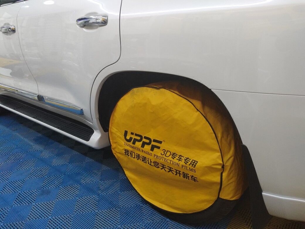 Car tire cover cloth auto repair beauty spray paint pad paint surface protective cover invisible car cover construction film cloth modification