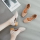 Giày bà ngoại mới 2018 phiên bản Hàn Quốc hoang dã với đôi sandal nữ mùa hè mũi vuông retro với một đôi giày Mary Jane