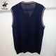 Áo thun nam cổ yếm mùa đông 2017 của hãng Beverly Paul áo cardigan nam Dệt kim Vest