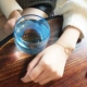 Châu Âu và Mỹ trang sức tối giản retro vòng tròn hình học từ dính đôi bạn gái vòng đeo tay nữ phiên bản Hàn Quốc của vòng tay trang sức vòng tay cao su Vòng đeo tay Clasp