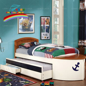 Solid wood mediterranean style children's furniture customization
