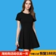 Ban đầu mùa hè năm 2021 mới của phụ nữ Hepburn váy nhỏ màu đen cổ tròn váy đầm mỏng màu đen cổ điển - váy đầm