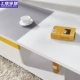 Bàn cà phê đơn giản Bắc Âu kết hợp tủ TV Gói kính cường lực mờ piano sơn màu đồ nội thất phòng khách - Bộ đồ nội thất ban ghe dep Bộ đồ nội thất