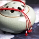 Dệt tay năm nay dây đỏ vòng chân nữ đơn giản retro gió quốc gia cổ xưa chuông gió sinh viên sterling bạc chân nhẫn lắc chân nữ bạc ta Vòng chân