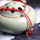 Dệt tay năm nay dây đỏ vòng chân nữ đơn giản retro gió quốc gia cổ xưa chuông gió sinh viên sterling bạc chân nhẫn vòng chân bạc tây tạng Vòng chân