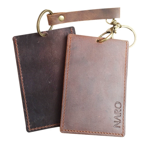 Оригинальный кожаный картхолдер, мультяшный чехол для проездного с гравюрой, воловья кожа, делается под заказ