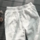 Mùa xuân hè 2018 nguyên bản mới retro cotton và vải lanh rộng quần giản dị nữ thun eo quần harem quần trắng - Quần Harem quần áo thể thao nữ Quần Harem
