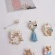 Cô gái Nhật Bản Dream Retro Alice Đồng hồ Bunny Clown Pearl Trâm Pin Trâm Nữ Phụ kiện áo len