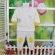 Mùa thu và mùa đông thân thiện với trẻ sơ sinh Beibei BB cotton tròn cổ vai mở khóa đồ lót set đồ lót cotton cho trẻ em bộ nỉ nhung cho bé gái Quần áo lót
