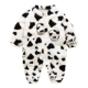 Onesies baby san hô nhung đồ ngủ mùa đông quần áo sơ sinh quần áo mùa đông nam bé ra khỏi áo mùa thu và mùa đông body chip tre em Áo liền quần