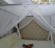 lưới custom-made Trung Quốc ở Đông Nam Á và phong cách cổ điển bốn cột sợi giường giường tán lớp vỏ manti lớp vỏ trải giường chéo Mỹ - Bed Skirts & Valances 	rèm giường cho bé Bed Skirts & Valances