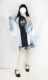 Retro trắng tiger áo sơ mi mềm chị thêu cải thiện ngắn tay sườn xám nữ cứng chị couple gió dress + kem chống nắng áo sơ mi váy đen váy đầm