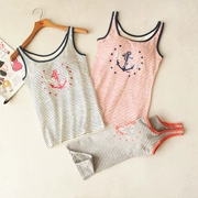 Micro 瑕疵 phụ nữ áo vest cotton bra-t sling ngực pad không tay không có đồ lót không mặc áo sơ mi hải quân