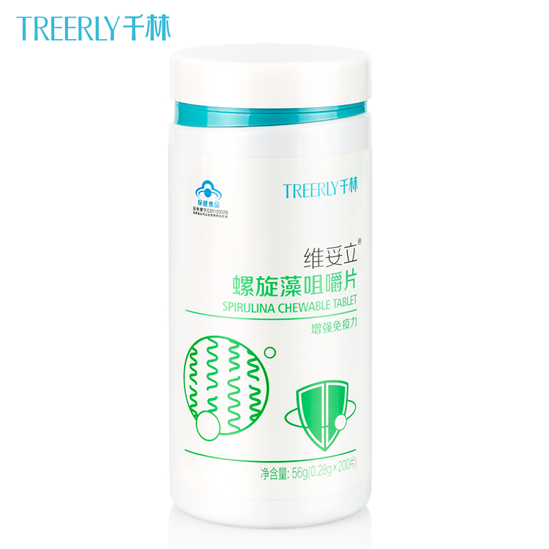 Treerly/千林 维妥立R螺旋藻咀嚼片 0.28g/片*200片