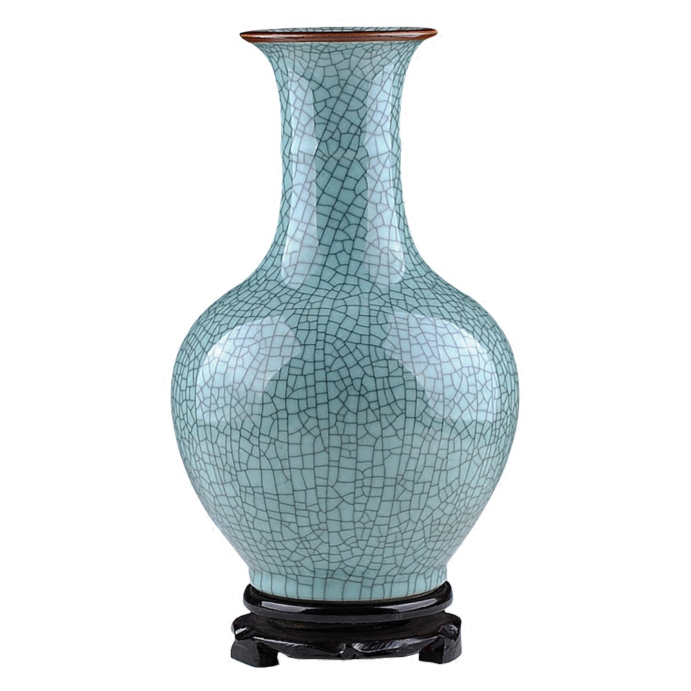 Jingdezhen ceramic vase furnishing articles flower arranging archaize sitting room up with porcelain bottle flower implement Chinese style household decorations