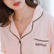 Bộ đồ ngủ mùa xuân và mùa thu nữ Áo dài tay cotton ngọt ngào Sinh viên Hàn Quốc dễ thương bộ đồ khủng log Cặp đôi
