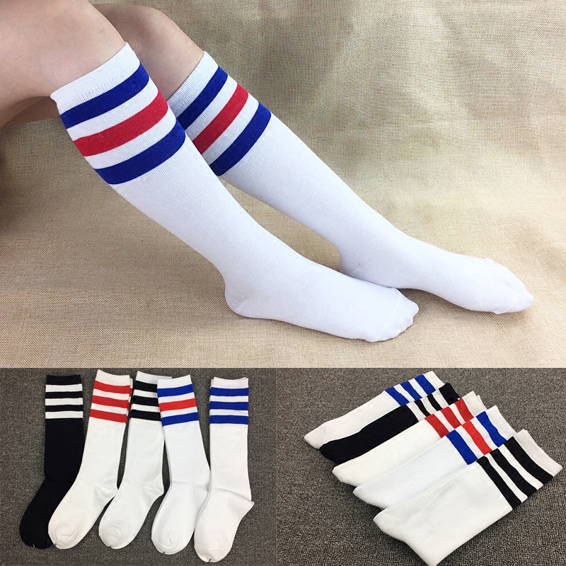 3 Pairs of Spring and Summer Three-Stripe High Tube Socks for Men and Women, Pure Cotton Mid-Length Socks, Black and White Baseball Student Sports Socks, Sweat-Absorbent 3 Pairs of Spring and Summer Three-Stripe High Tube Socks for Men and Women, Pure Cotton Mid-Length Socks, Black and White Baseball Student Sports Socks, Sweat-Absorbent