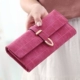 2019 làn sóng mới cá tính thời trang ví dài màu rắn Sinh viên Hàn Quốc dung lượng lớn nữ đơn giản ví in ví nam dài Ví tiền