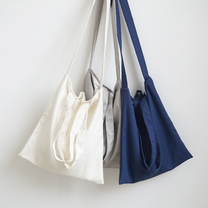 New simple all-match single shoulder bag solid color cloth bag shopping bag environmental protection Messenger bag student canvas school bag