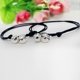 Vòng tay với vòng tay chuông, một bộ giọng nữ, dây đỏ, cá tính học sinh, dệt, vui tươi, sống động - Vòng chân vòng chân Vòng chân