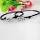 Vòng tay với vòng tay chuông, một bộ giọng nữ, dây đỏ, cá tính học sinh, dệt, vui tươi, sống động - Vòng chân lắc chân nữ Vòng chân