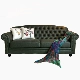 [Thiết kế gốc] nước theo phong cách retro Mỹ đồ nội thất công nghệ cao mô phỏng vải sofa da ba bit - Ghế sô pha ghế sofa gỗ kéo ra thành giường Ghế sô pha