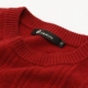 Pipi chó mới quần áo nam cổ tròn áo len cashmere tinh khiết màu rắn dày áo len xoắn - Kéo qua
