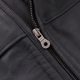 Vest da nam ngắn vest da đứng cổ áo thủy triều Harley đầu máy quần áo vest vai dây kéo áo khoác mỏng - Quần áo lông thú áo bomber nam Quần áo lông thú