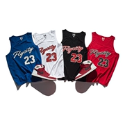 Tide thương hiệu bóng rổ nam vest thể thao lỏng lẻo bãi biển tay áo áo thun không tay 23 quần áo vest mồ hôi giản dị