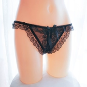 Quần lót ren Bà Quần lót gợi cảm Mở áo thun Cám dỗ Phối cảnh trong suốt Sexy Women Thong