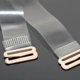 Dây đeo vai trong suốt áo ngực silicon dây đeo vai pha lê trong suốt dây đeo vai vô hình dây đeo vai không dính da 18MM đồ lót nữ Vai tráng