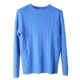 Áo len cashmere ấm áp nam chất lượng tốt sợi màu xoắn nam áo len đan cổ tròn