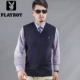 Playboy đích thực áo len nam mùa thu len vest vest vest vest cha cài đặt cửa hàng thương hiệu chính thức len dệt kim