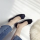 Thiết kế khóa tròn đơn giản và đa năng - Giày cắt thấp giày đông hải nữ Giày cắt thấp