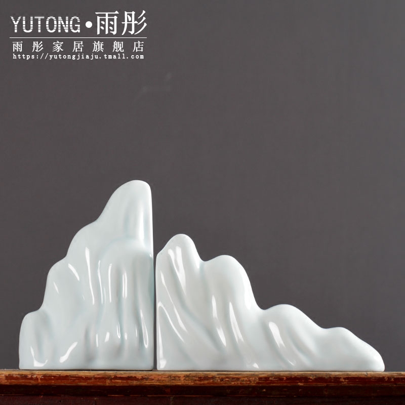 Jingdezhen ceramic book by furnishing articles creative book clip book by book stand study desk ceramic handicraft ornament