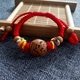 Em bé sơ sinh nghiền nát ác hoang đào hạt nhân vòng tay đào quả óc chó handmade đào giỏ vòng tay vòng chân sơ sinh - Vòng chân lắc chân nữ inox Vòng chân