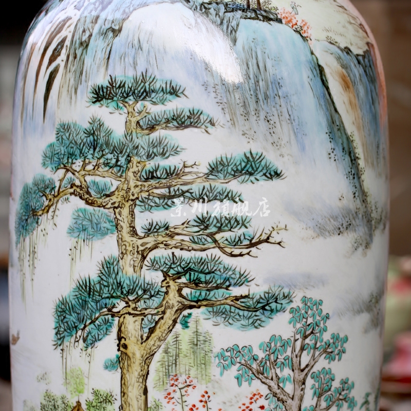 Hand made a rich big porcelain jingdezhen ceramics from pastel of large vases, sitting room of Chinese style household furnishing articles