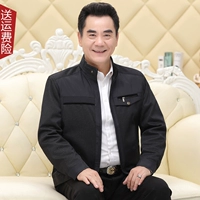 Đặc biệt cung cấp áo khoác nam mùa xuân và mùa thu mới cho nam phần mỏng và trung niên 50 tuổi 60 kinh doanh áo khoác lỏng lẻo áo vest nam đẹp