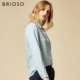 BRIOSO mùa thu mới denim sơ mi dài tay nữ rộng rãi Han Fan áo sinh viên hoang dã áo khoác nữ - Áo sơ mi dài tay kiểu áo sơ mi nữ đẹp Áo sơ mi dài tay