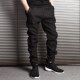 Japanese trendy brand large size woolen casual pants men's winter Korean style velvet thickened warm leggings harem pants