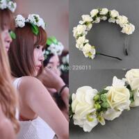 Flower bridal headband hairband wedding prom hair accessorie