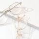 Phiên bản tiếng Hàn của kính nửa khung nữ phẳng ánh sáng cận thị kính retro bức xạ thời trang phẳng gương cá tính khung kim loại kính chống giọt bắn Kính