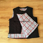 Áo vest cotton nam vai nam Tang phù hợp với vest miệng xiên áo lớn gió quốc gia không tay áo vest trung niên dày
