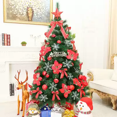 1 5m Pine needle Christmas Tree decoration Golden package Optional height 1 2m 1 8m 2 1m Mall decoration