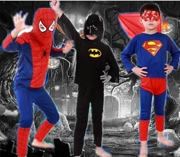 Trang phục cosplay trẻ em Halloween cho trẻ em Người nhện quần áo Siêu nhân cho thấy các chàng trai Batman