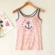 Micro 瑕疵 phụ nữ áo vest cotton bra-t sling ngực pad không tay không có đồ lót không mặc áo sơ mi hải quân