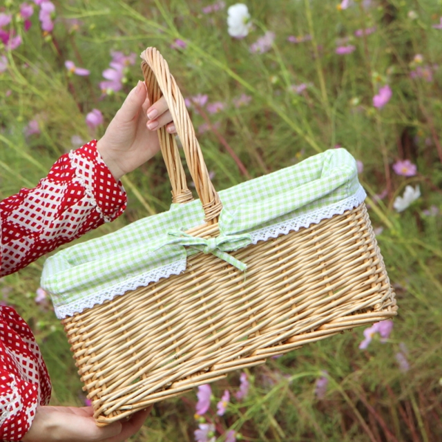 Rattan Chino Dining Basket Handbasket Shopping Basket Water Fruit Basket Egg Basket Gift Basket Gift Basket Wicker Basket for cleaning and picking baskets