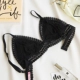 Bralette Pháp mềm cup mà không có vòng thép đồ lót nữ cảm giác siêu mỏng ren tam giác áo ngực không tập hợp
